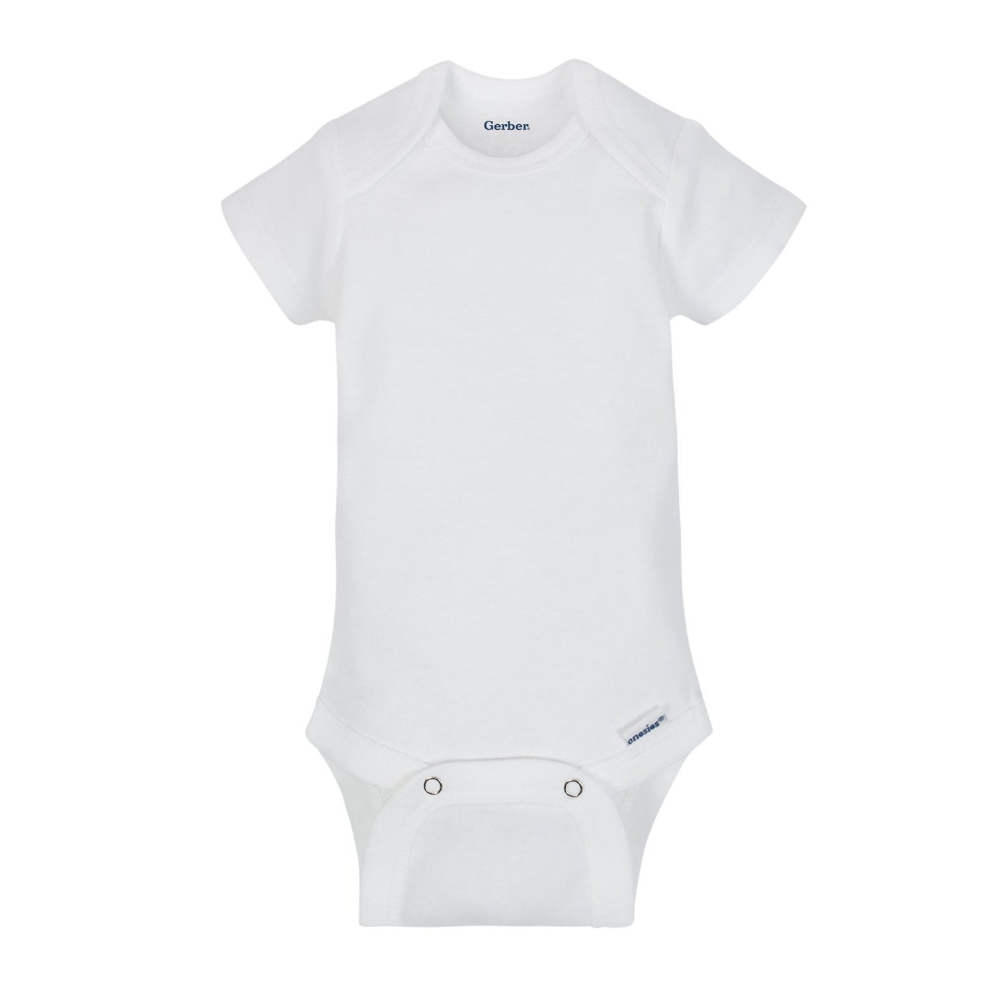 5-Pack White Short Sleeve Onesies® Bodysuits
