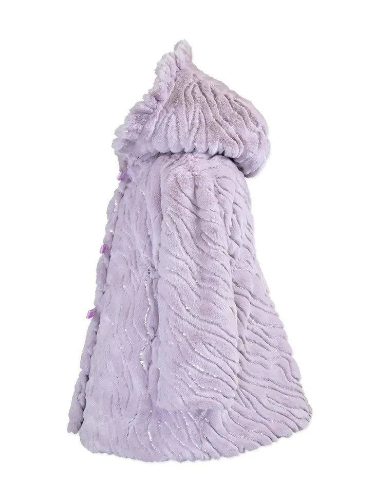 Ruffle Hood Coat