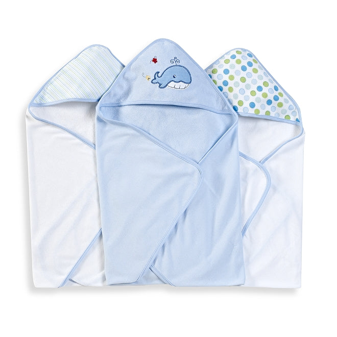 3Hooded Towel set Blue