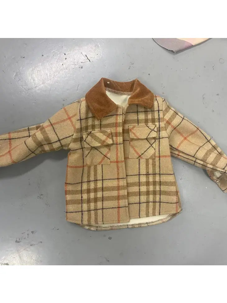 Toddler Boy Classic Patch Pocket Grid/Houndstooth Jacket
