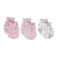3 Pack Heather Pink Mitt