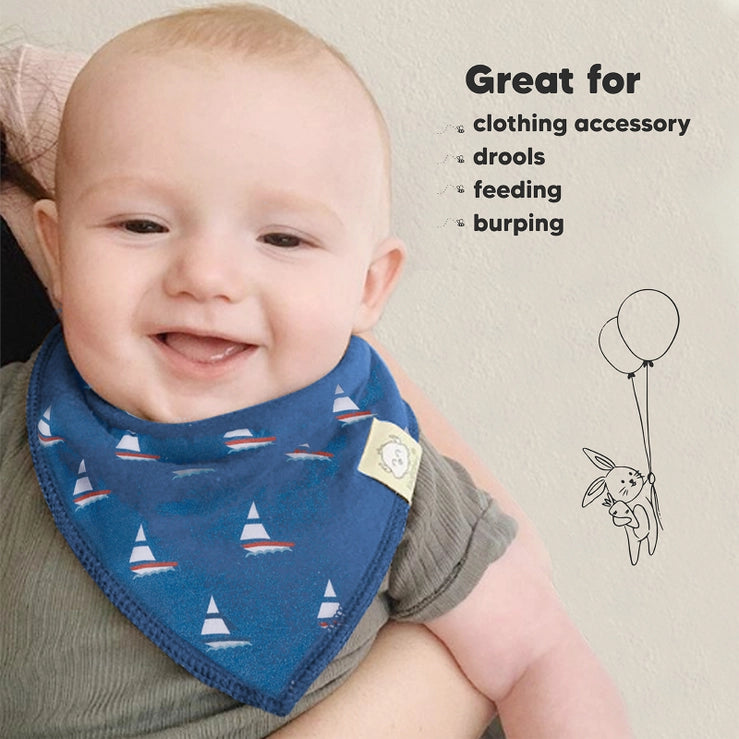 8-pack Baby Bandana Bibs For Boys and Girls