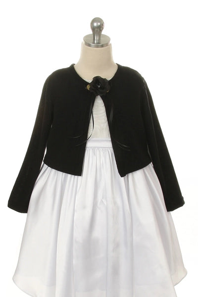Plain cardigan sweater with long sleeves