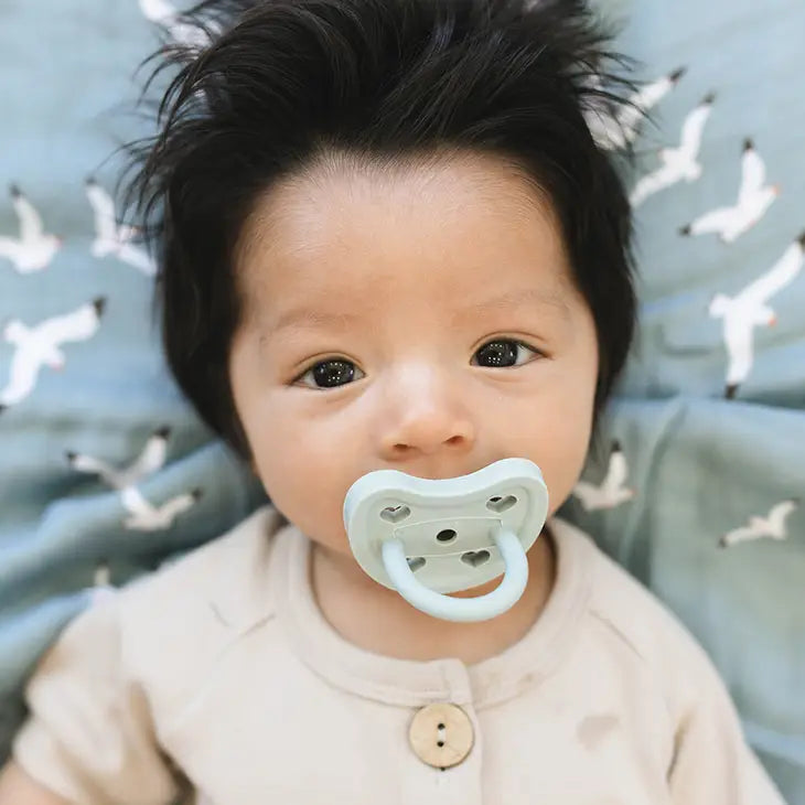 Natural 2pk Rubber Pacifier - Blue - 3-36 Months