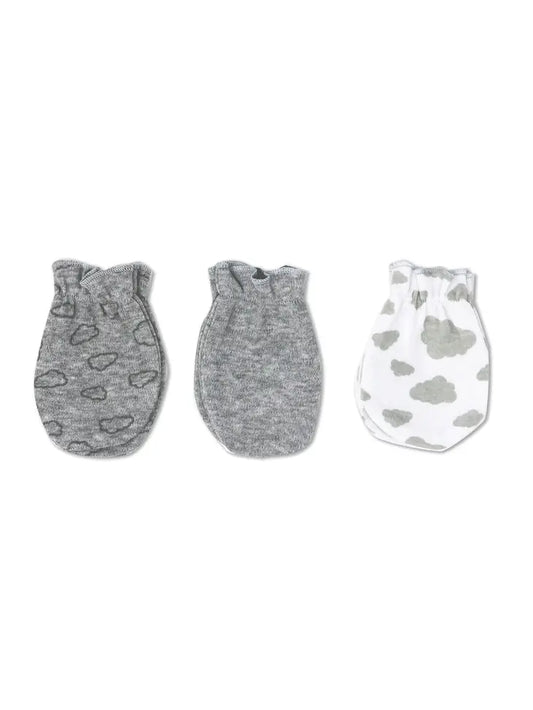 3 Pack Heather Grey Mitt