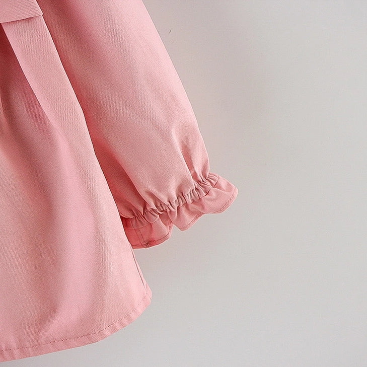 1pc Baby Girl Floral Cotton Tops Coat Jacket