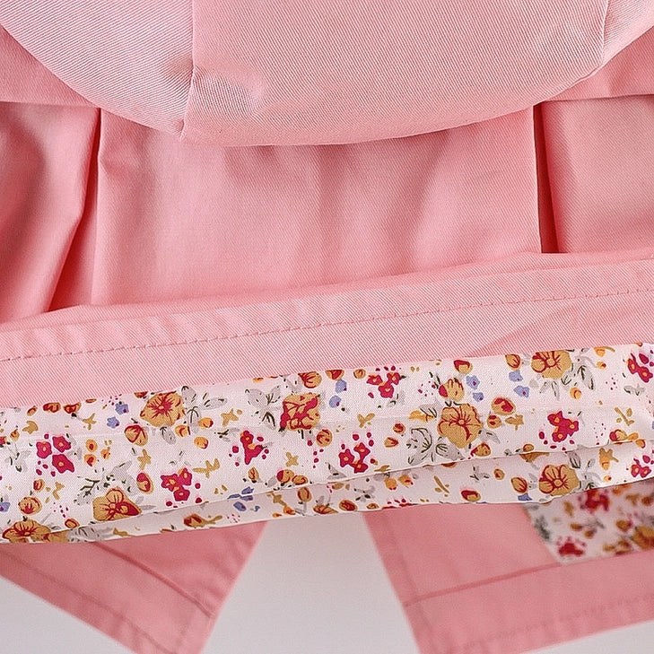 1pc Baby Girl Floral Cotton Tops Coat Jacket