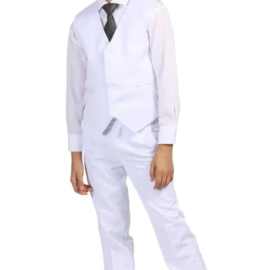 Ferrecci Boys Jax Jr 5pc Suit Set White
