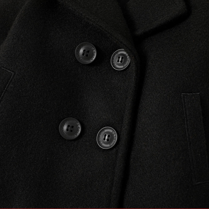 Baby Boy/Girl Lapel Double Breasted Wool Blend Coat