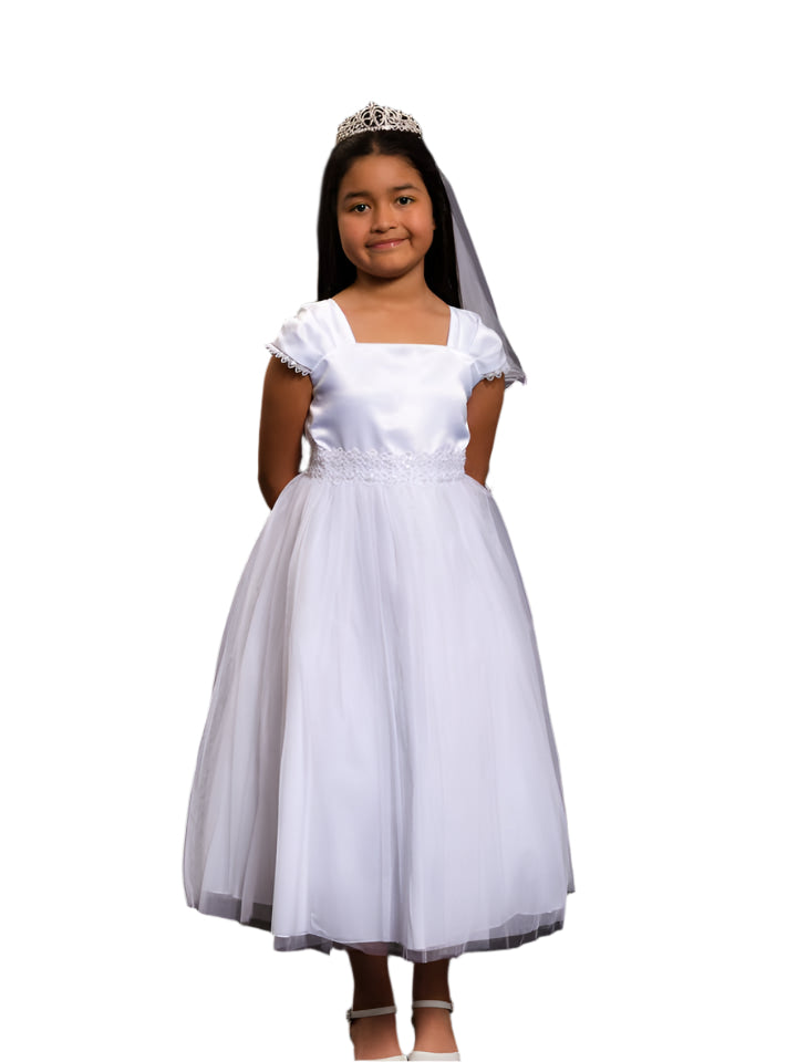 Pleated Cap Sleeve Dress