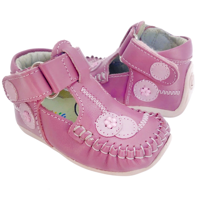 First Step - Moccasin Charlotte Pink