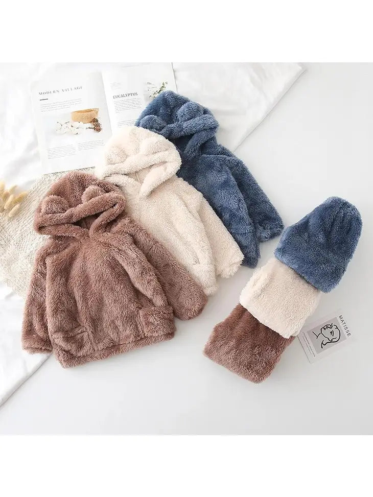 2-piece Toddler Fuzzy Sweatshirt and Pants