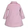 2 Bow Pink Car Coat