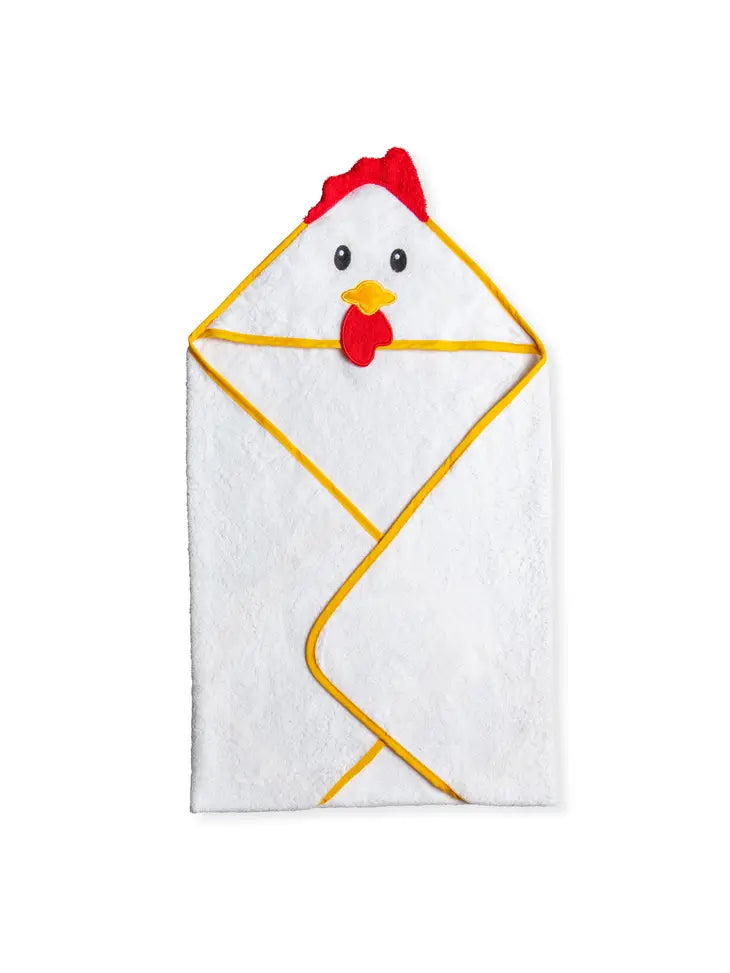 Red Rooster Hooded Towel