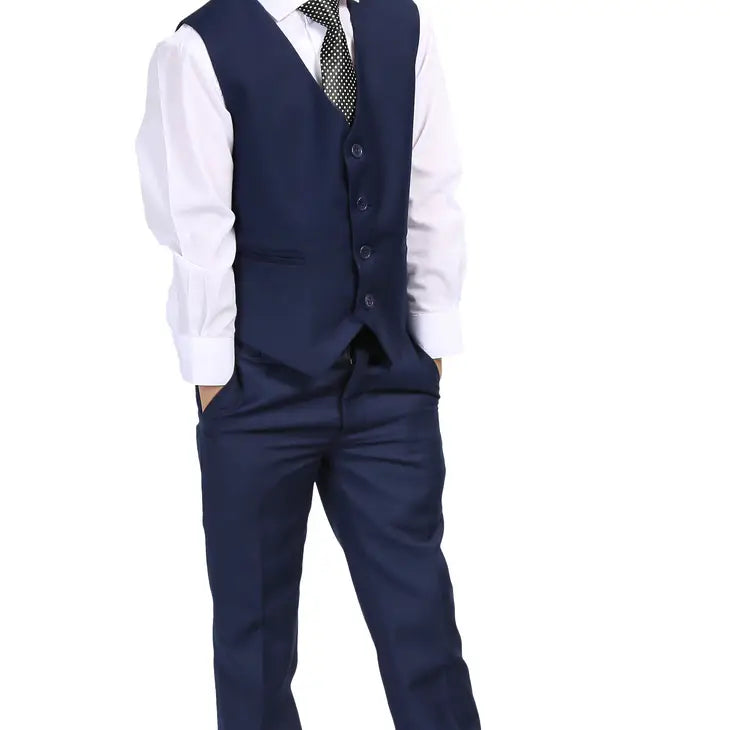 Ferrecci Boys Jax Jr 5pc Suit Set Navy