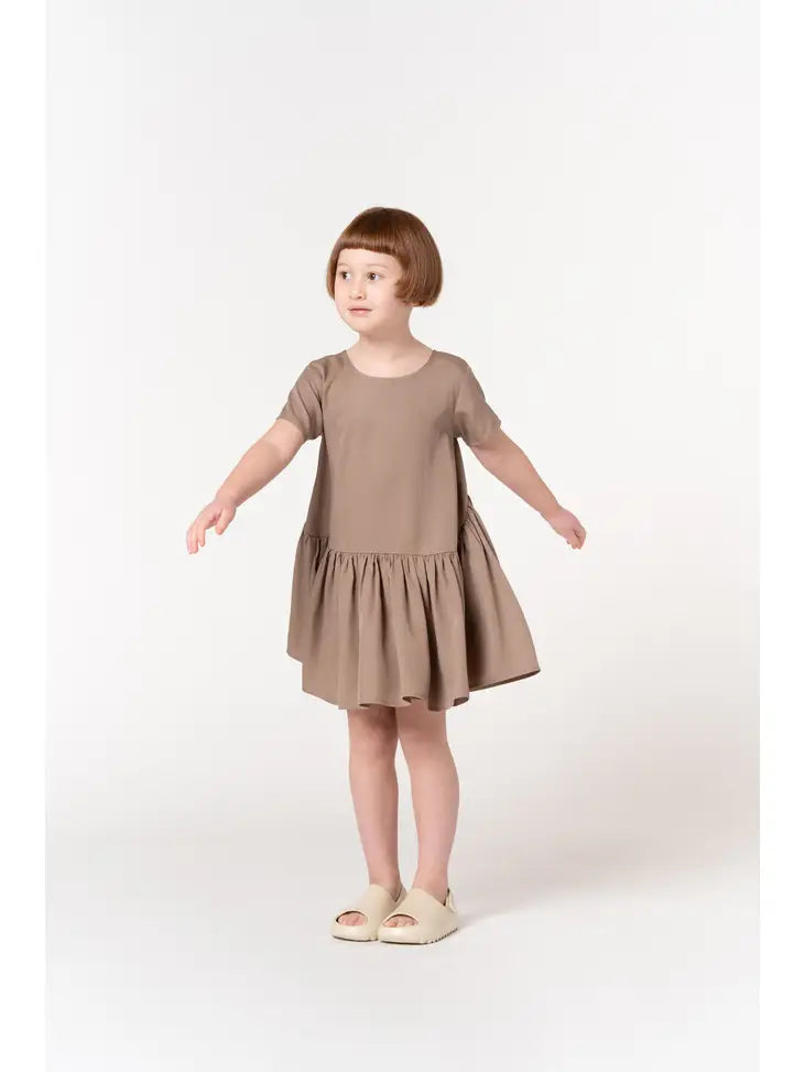 Hi-low Drop Waist Dress