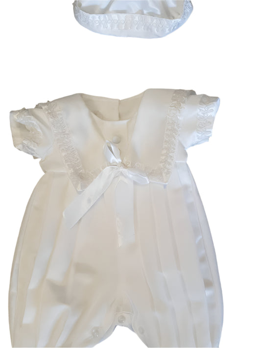 Baby boys christening Romper