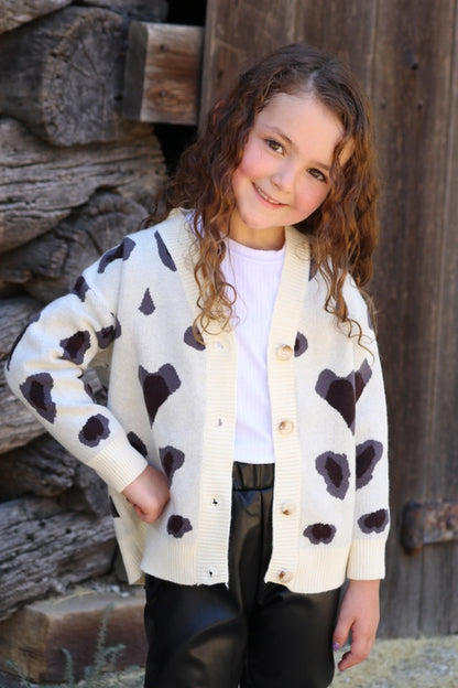 Animal Spotted Printed Cardigan.