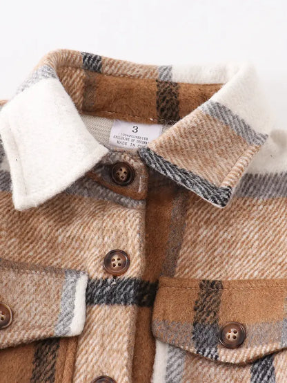 Mustard Plaid Cardigan Mommy & Me Top