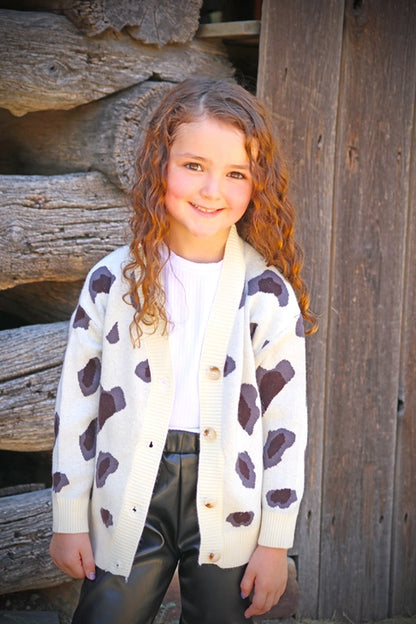 Animal Spotted Printed Cardigan.