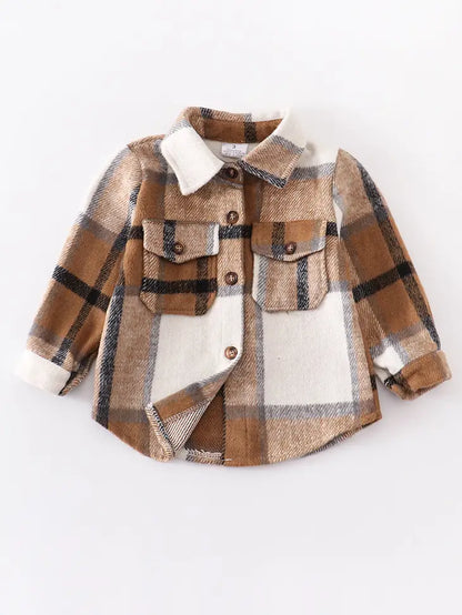 Mustard Plaid Cardigan Mommy & Me Top