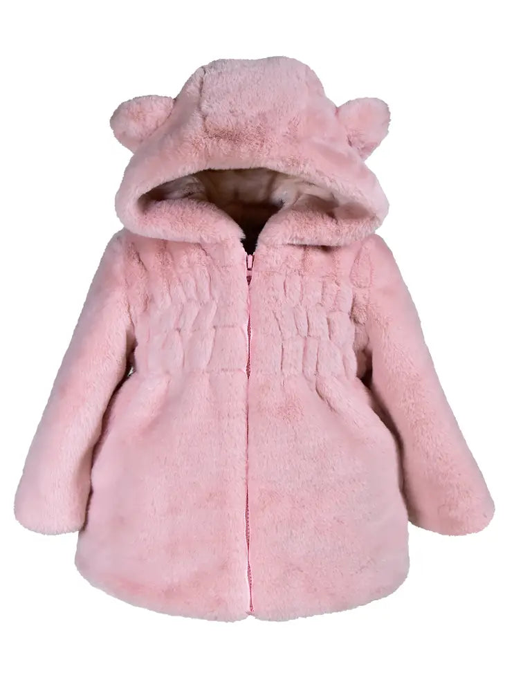 Ruched Ear Coat Op