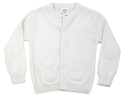Baby Classic Side Rib Cardigan Sweater Knit (Organic Cotton)