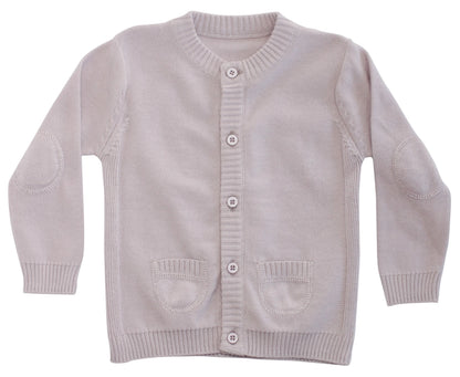 Baby Classic Side Rib Cardigan Sweater Knit (Organic Cotton)