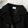 Baby Boy/Girl Lapel Double Breasted Wool Blend Coat