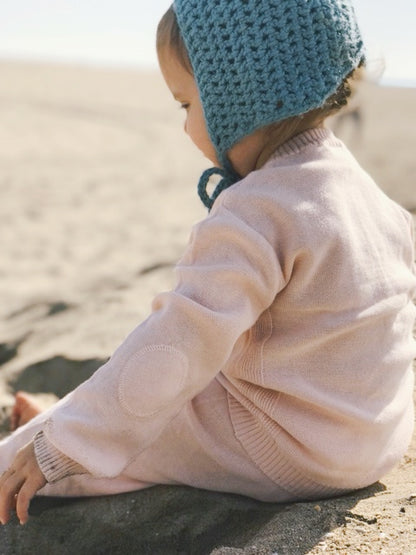 Baby Classic Side Rib Cardigan Sweater Knit (Organic Cotton)
