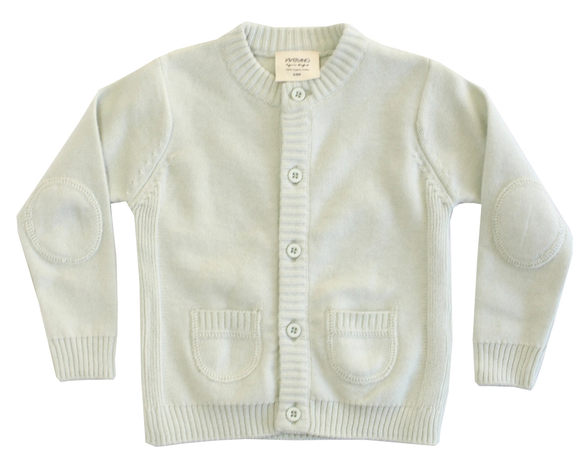 Baby Classic Side Rib Cardigan Sweater Knit (Organic Cotton)