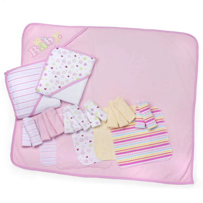 23 Piece Bath Giftset - Pink Towel