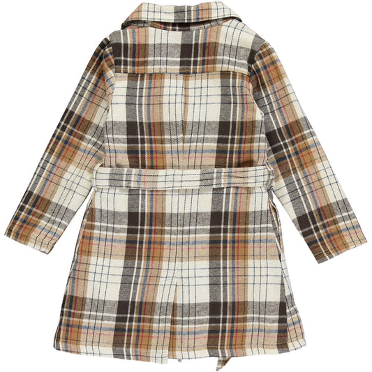 Indy Coat in Brown  Plaid