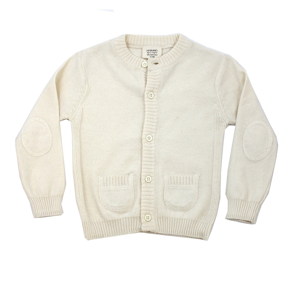 Baby Classic Side Rib Cardigan Sweater Knit (Organic Cotton)