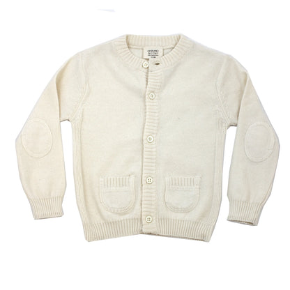 Baby Classic Side Rib Cardigan Sweater Knit (Organic Cotton)
