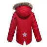 Boys' Parka Jacket with Faux Fur Insulated Hood