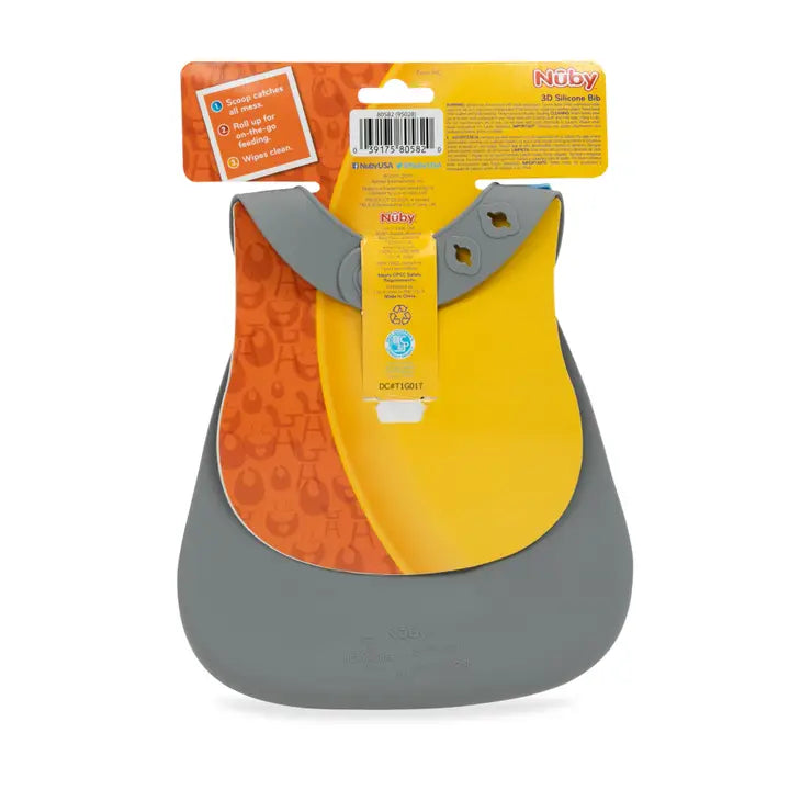3-D Silicone Bibs with Scoop