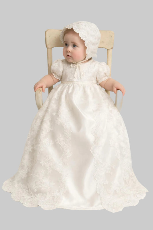 Baby lace christening Gown
