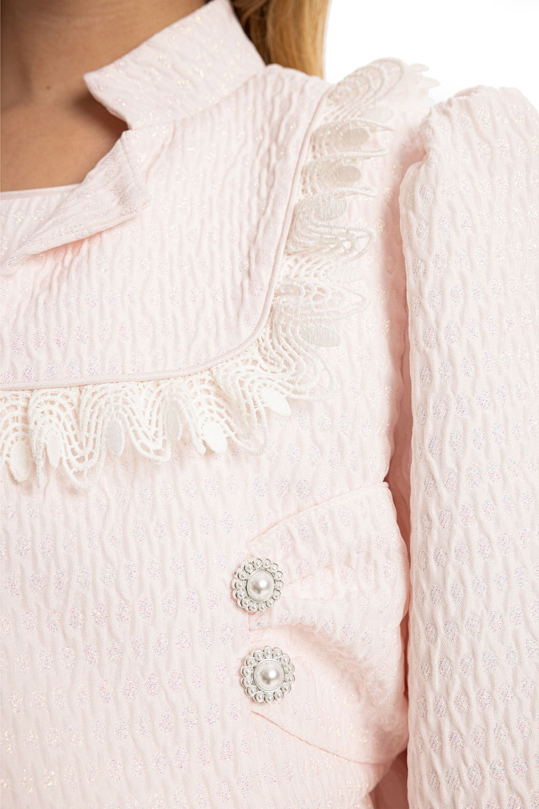 Light pink dress and jacket set
