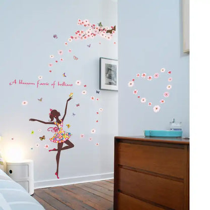 Colorful Flower Animal Unicorn Wall Sticker 3D Art Decal Sticker Child Room Nursery Wall Decoration Home Decor