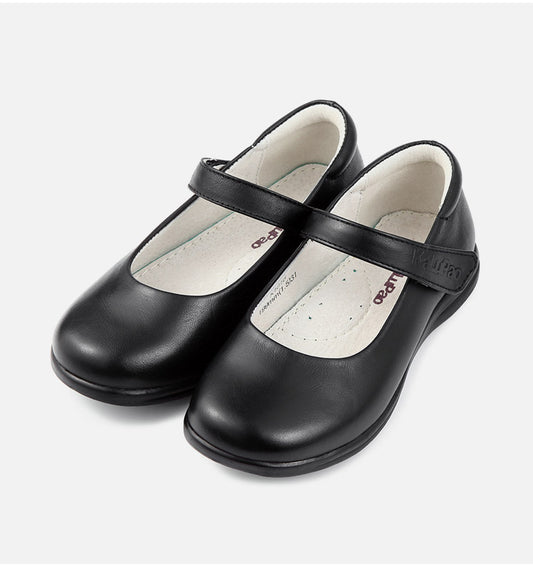 KALUPAO Girl's Mary Jane School Uniform Shoes Kids Leather