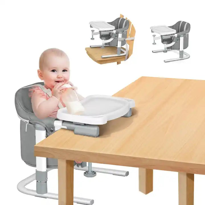 For 6-24 months 3 in 1 Floor Seat For Baby Sit Up, Hook On Chair For Table, Feeding Seat High Chair