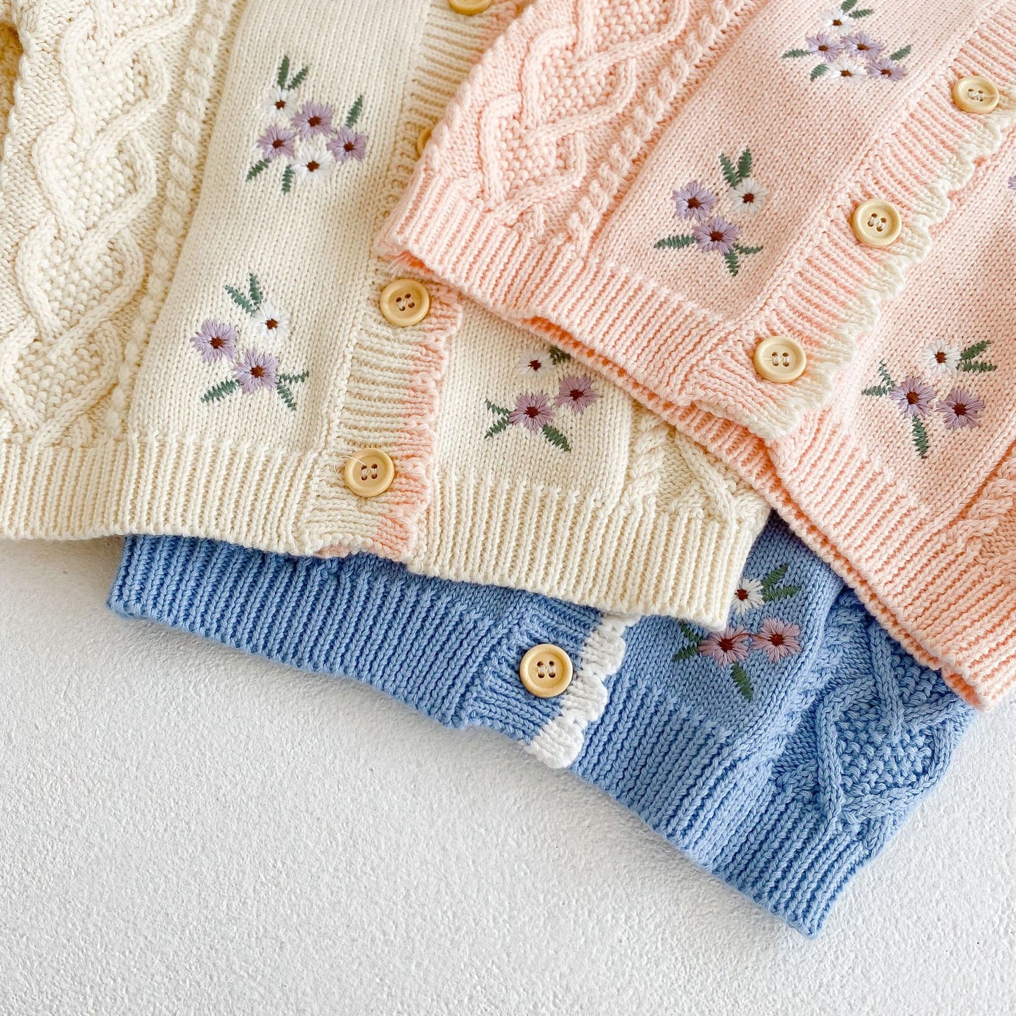 Girls Long Sleeve Cardigan Children Boutique Knit Cotton Girls Winter Oversized Cardigan Baby Sweaters for Kids