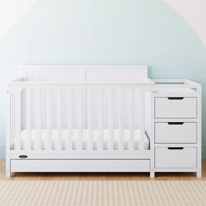 Hadley 5-in-1 Convertible Crib and Changer with Storage