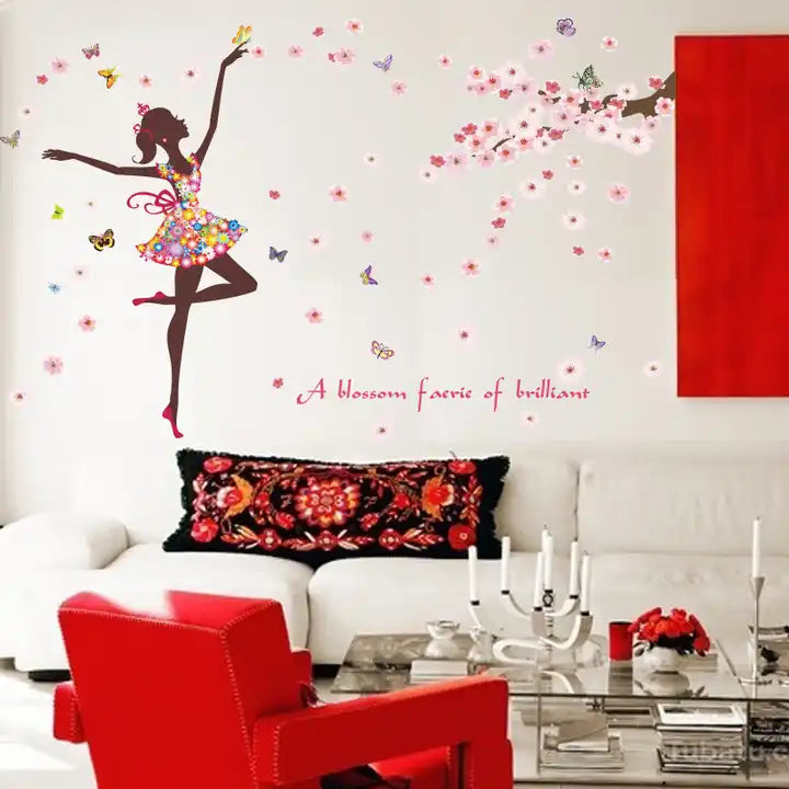 Colorful Flower Animal Unicorn Wall Sticker 3D Art Decal Sticker Child Room Nursery Wall Decoration Home Decor