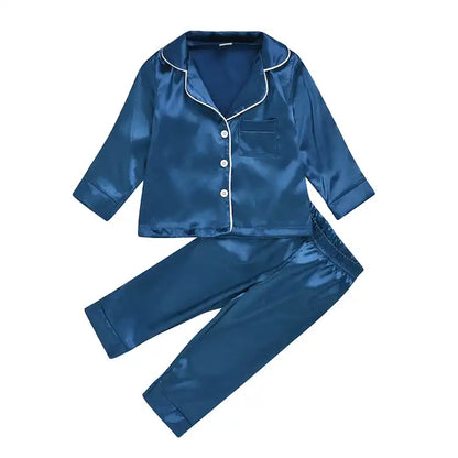 Pajamas Children Sleepwear Long Sleeved Kids Tracksuit for Spring and Autumn unisex
