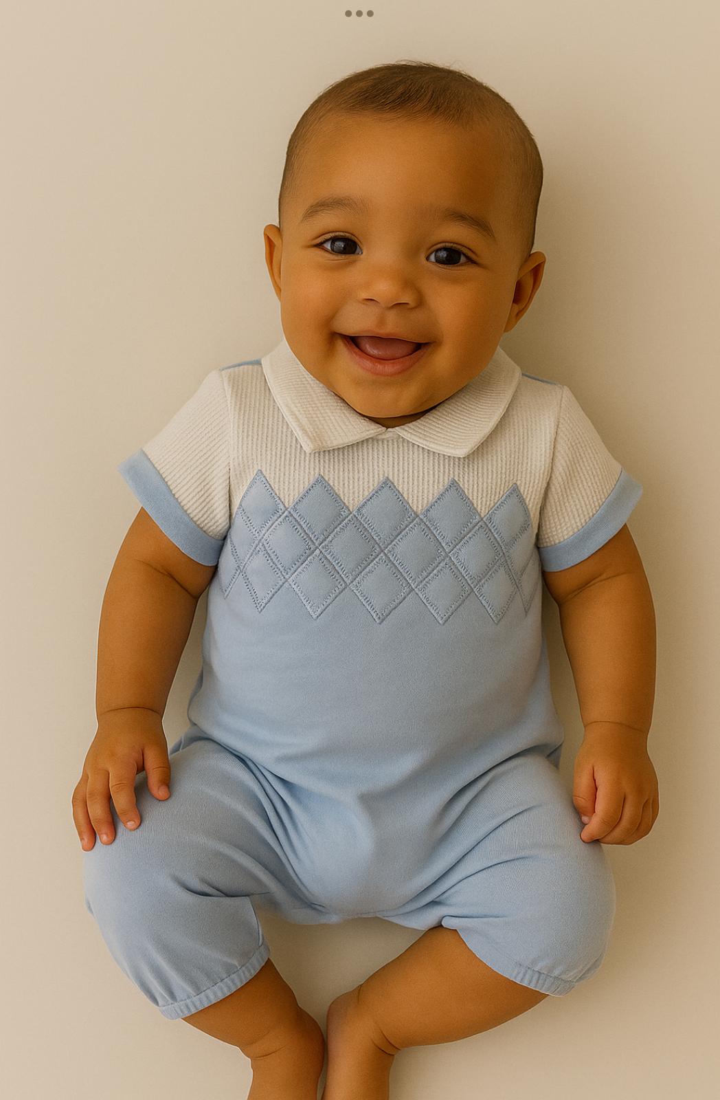 Classic Baby Argyle Romper