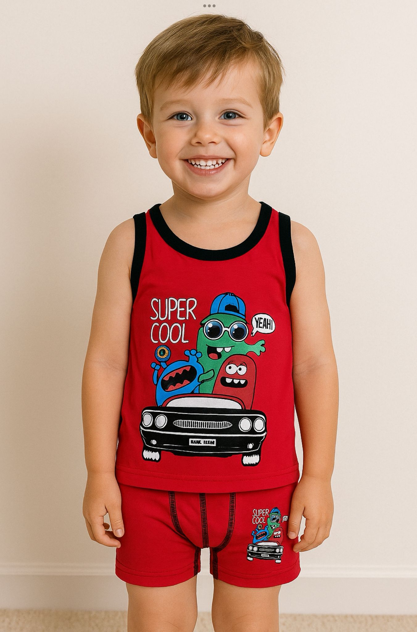 SUPER COOL Boys’ Tank & Boxer Set