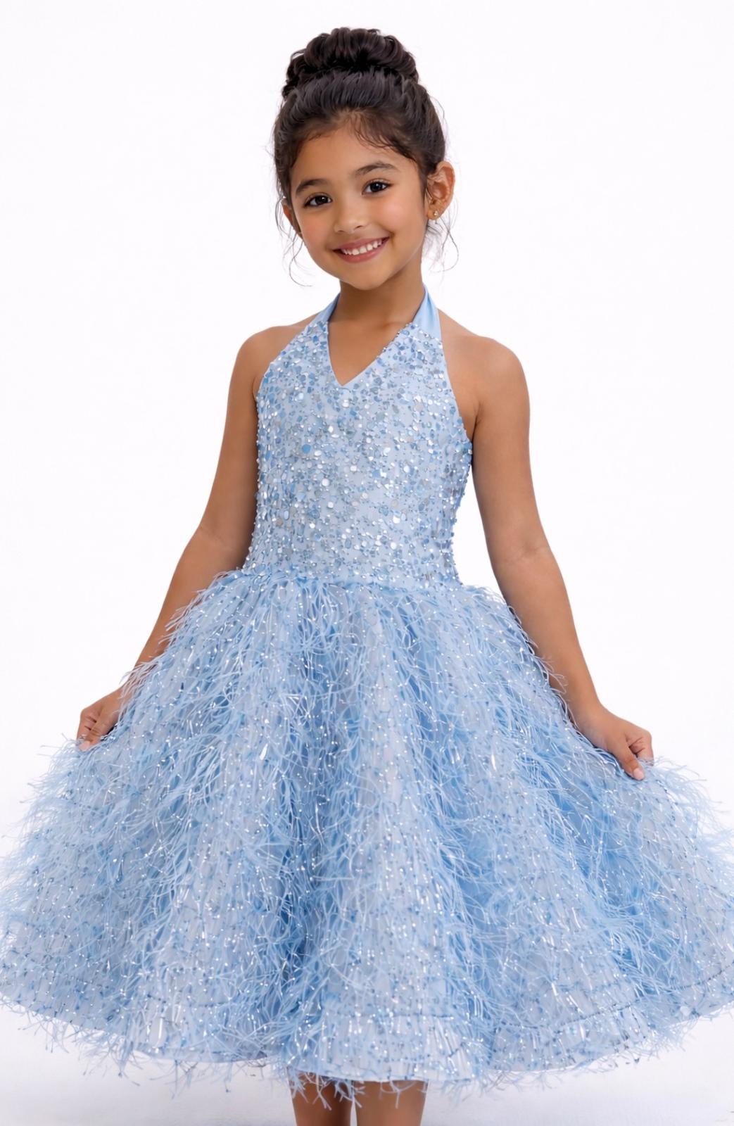 Princess Feather Party Dress