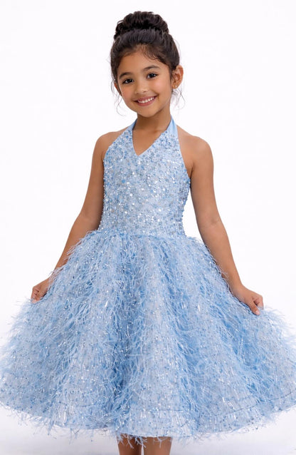 Princess Feather Party Dress